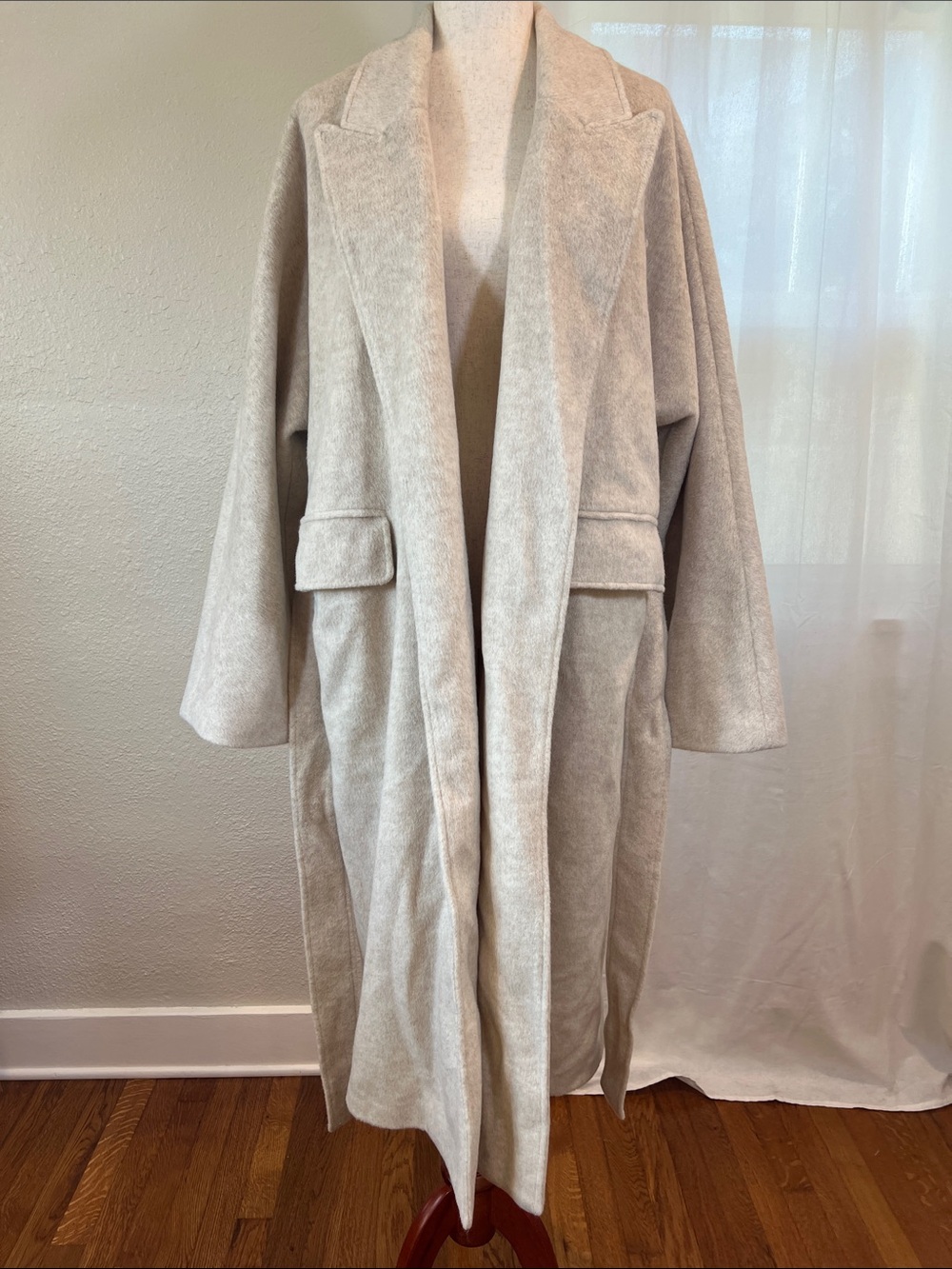 Vici Tan Belted Wrap Trench Coat. Size S (but fits more like at XL) See ⬇️